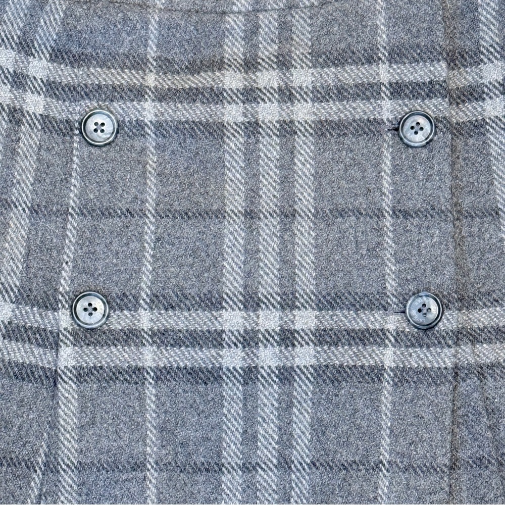 Lauren Ralph Lauren Tweed Mini Skirt Plaid Pleated Wool 10 - Picture 6 of 7